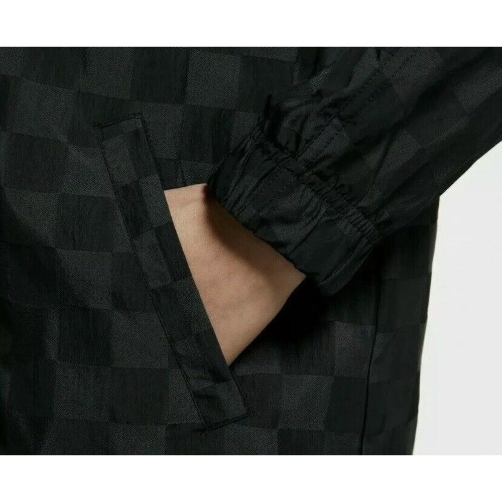 Nike Sportswear Coaches Jacket NSW Checkered Button CZ8170 Nylon Women's SMALL - Picture 4 of 9